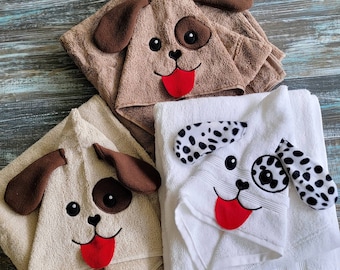 Puppy Paradise: Kids' Hooded Fun Bath Towel