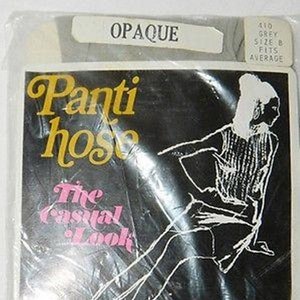 Topazos Topaz A Jewel Of A Panti Hose Gray Grey Opaque Tights sz B Average Pantyhose
