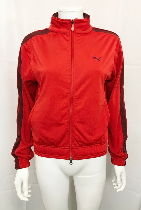 puma track jacket red