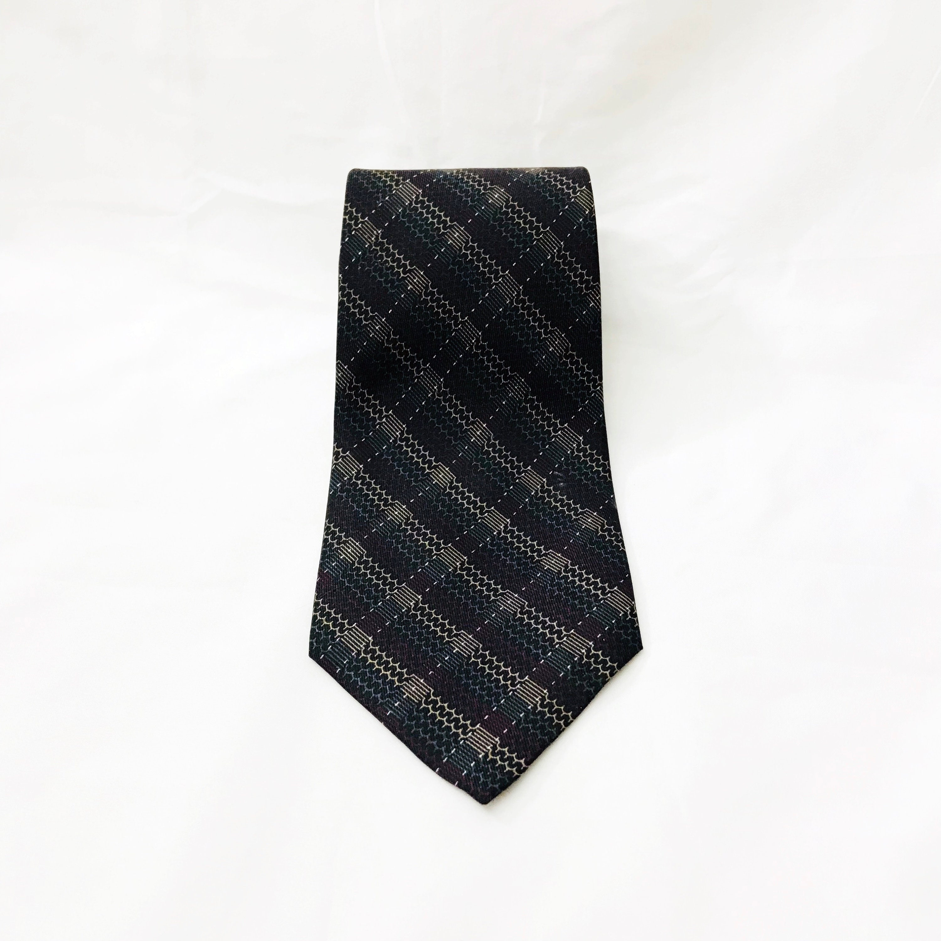 小物 Vintage leathe Narrow Tie Leather Skinny Neck Tie, Vintage Necktie,gift for Men, for
