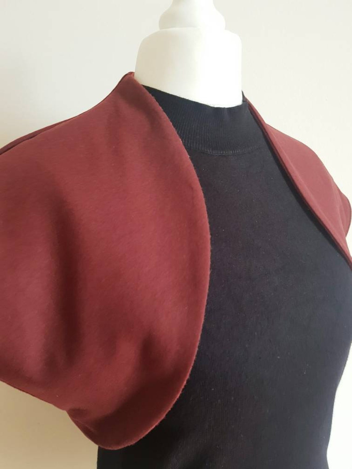 1940's 1950's Style Bolero Jacket RosÃ¨ Wine Wool and | Etsy
