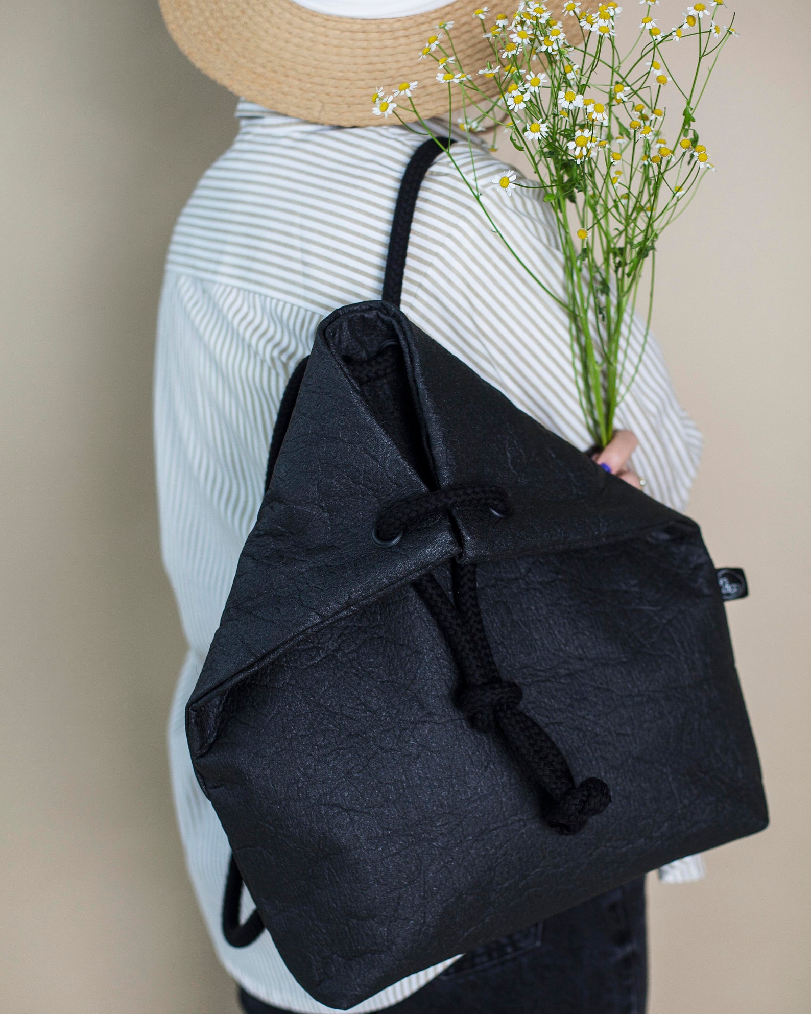 Eco Black Convertible Bag Multifunctional Vegan Backpack - Etsy