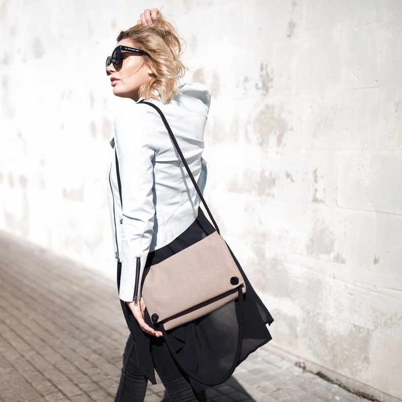 NUDE RAJA multifunctional bag for ladies classic handbag convertible to tote bag minimalist compact handbag waterproof shoulder bag
