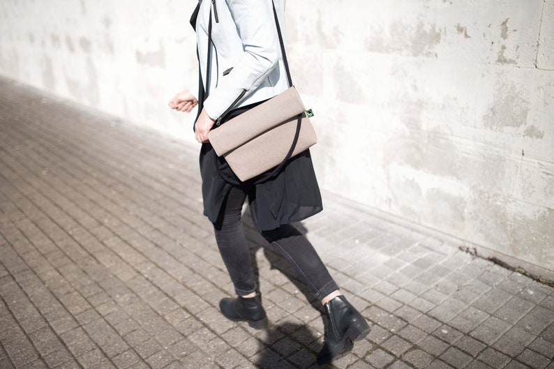 NUDE RAJA multifunctional bag for ladies classic handbag convertible to tote bag minimalist compact handbag waterproof shoulder bag
