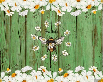 Daisy Bee Wild 20oz Skinny Straight  Tumbler Sublimation PNG