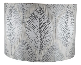 gray and white lamp shade