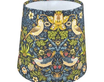 Empire Handmade Lampshade with William Morris Strawberry Thief Fabric