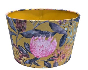 Oval Fortazela Lampshade, Handmade Lampshades, Table Lampshades,  Gold Lampshade, Handmade Lamp Shade