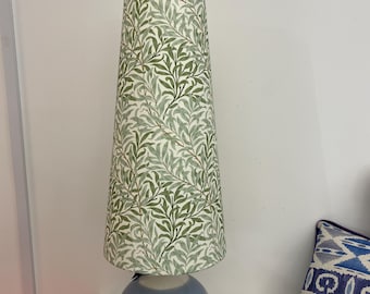 50cm Extra Tall Conical Lampshade | Handmade Fabric Floor Lamp Shade | Made in Britain
