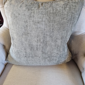 Large Cambridge plain Cushion, Pillow Cover, grey  Cushion,  Cushion, Pillow,  Double Sided Cushion, 19 inch square