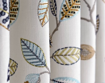 Cortinas a medida con acabado cosido a mano, cortinas térmicas, cortinas para ventanas, plisadas, con ojales, ojales y entretela.