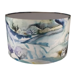 Voyage Maison Ambleside, Handmade Lampshade, Landscape Lampshade, Table Lampshade, Ceiling Pendant, Country Lampshade, Handmade Lamp Shade