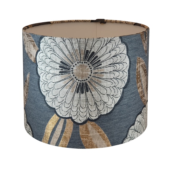 Florentina Flower Lampshade, Handmade Lampshades, Table Lampshades, Ceiling Lamp shades, Charcoal Lampshade, Handmade Lamp Shade