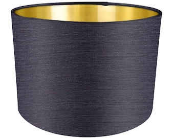 Aubergine Fabric Lampshade, Brushed Gold, Handmade Lampshades, Table Lampshades, Ceiling Lamp shades, Purple Lampshade, Handmade Lamp Shade