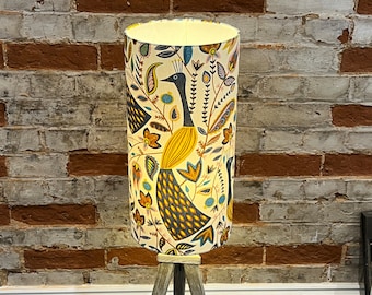 Peacock Extra Tall Handmade Lampshade, Suitable for Table Lamp, Floor Lamp