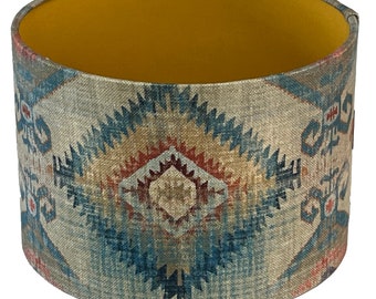 Santa Cruz Gold, Handmade Lampshades, Table Lampshades, Ceiling Lamp shades, Gold Lampshade, Floor Lamp, Handmade Lamp Shade