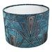Gatsby Art Deco Handmade Lampshade in Teal, Handmade Lampshades, Table Lampshades, Ceiling Lamp shades, Blue Lampshade, Handmade Lamp Shade