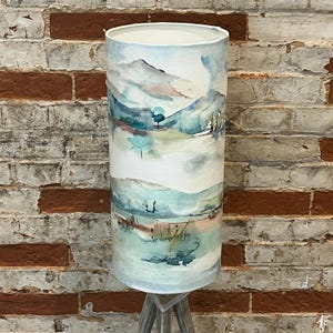Extra Tall Handmade Lampshade Russet Shores, Suitable for Table Lamp, Floor Lamp