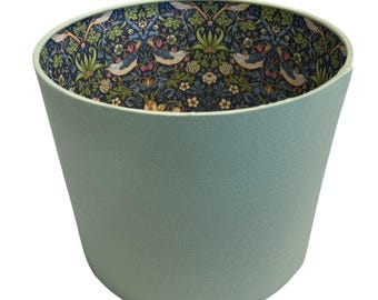 Handcrafted William Morris Strawberry Thief Lampshade - Ceiling lampshade, Table Lampshade