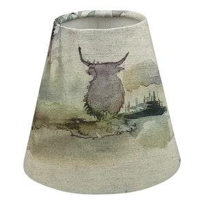 Candle Clip Lampshade, Handmade Lampshades, Table Lampshades, Country Lampshade, Wall Lampshade, Handmade Lamp Shade, Clip On Lampshade