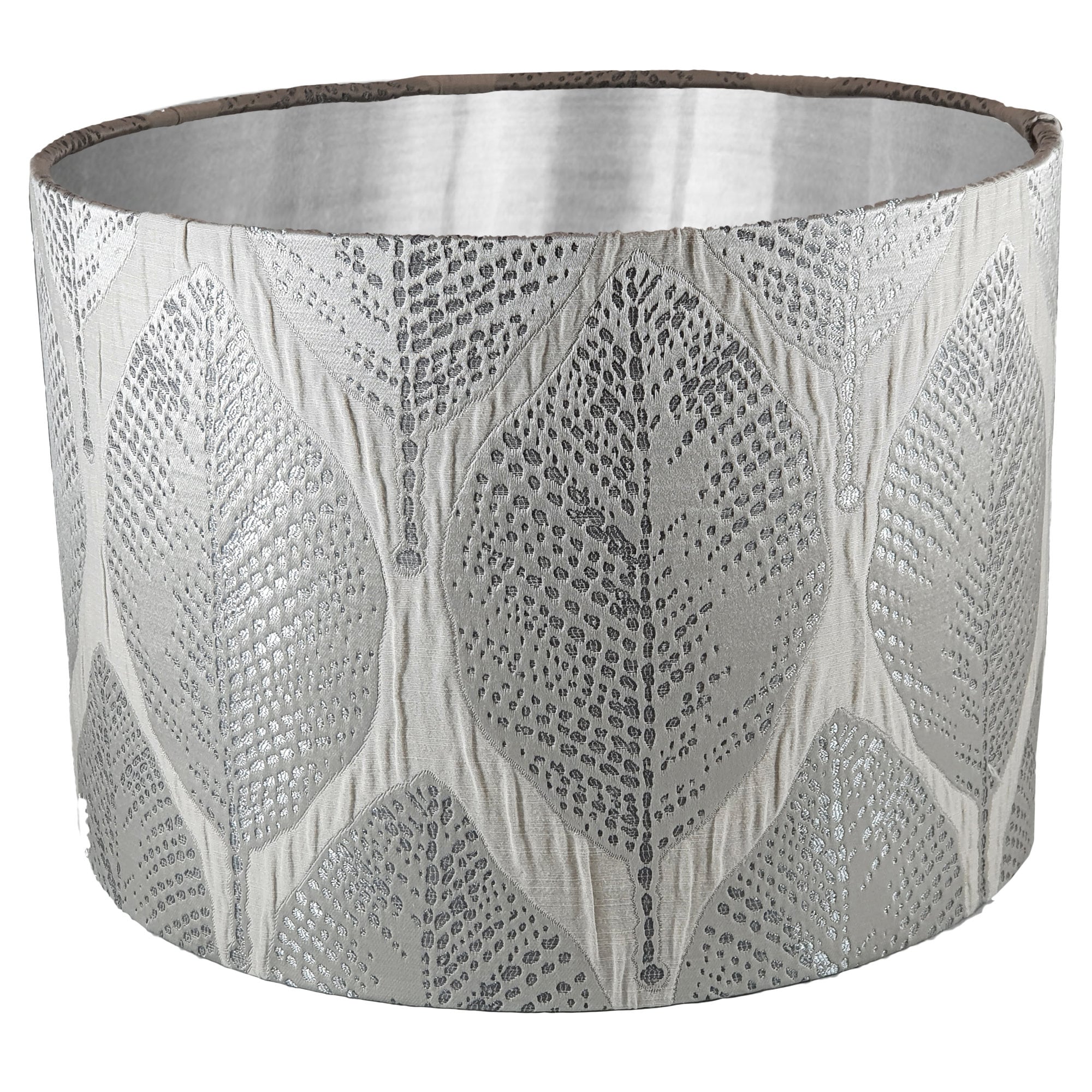 Silver Grey Handmade Lampshade Brushed Silver Inner Handmade Etsy UK