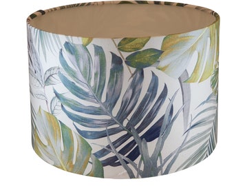 Panama Handmade Lampshade, Handmade Lampshades, Table Lampshades, Ceiling Lamp shades, green Lampshade, Handmade Lamp Shade, leaf lampshade