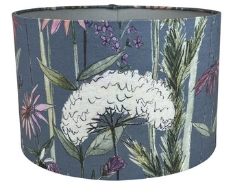 Hermione Lampshade, Handmade Lampshades, Table Lampshades, Ceiling Lamp shades, Grey Lampshade, Country Lampshade, Handmade Lamp Shade