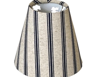 Candle Clip Lampshade, Handmade Lampshades, Chandelier Lampshades, Blue Lampshade, Wall Lampshade, Handmade Lamp Shade, Clip On Lampshade