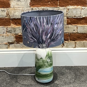 Elysium Lampshade, Handmade Lampshades, Table Lampshades, Ceiling Lamp shades, Grey Lampshade, Nursery Lampshade, Handmade Lamp Shade