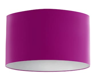 Velvet Lampshade - Plum with white Lining, Handmade Lampshades, Table Lampshades, Handmade Lamp Shade, Purple Lampshade