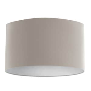 Velvet Lampshade - Dove with white Lining, Handmade Lampshades, Table Lampshades, Handmade Lamp Shade, Grey Lampshade