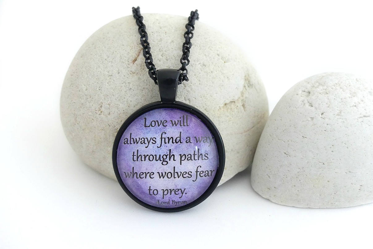 Word Necklace Quote Jewelry Gift For Girlfriend Love Gift | Etsy