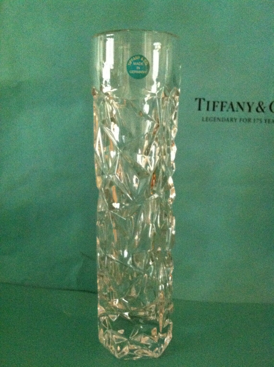Vintage Tiffany Crystal Bud Vase made in Germany Etsy