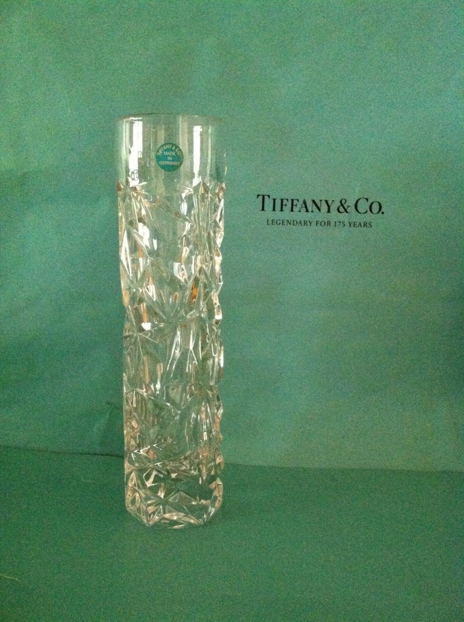 Vintage Tiffany Crystal Bud Vase made in Germany Etsy