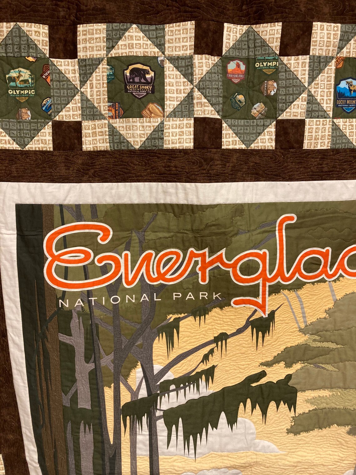 National Parks Everglades Quilt Etsy