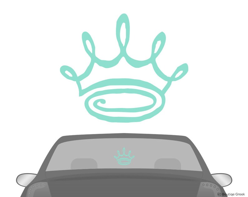 zta zeta tau alpha doodle crown car laptop dorm window vinyl | etsy