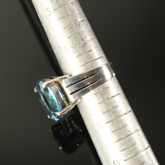 SETA Statement Ring Sterling Silver Oval Imitatio… - image 10