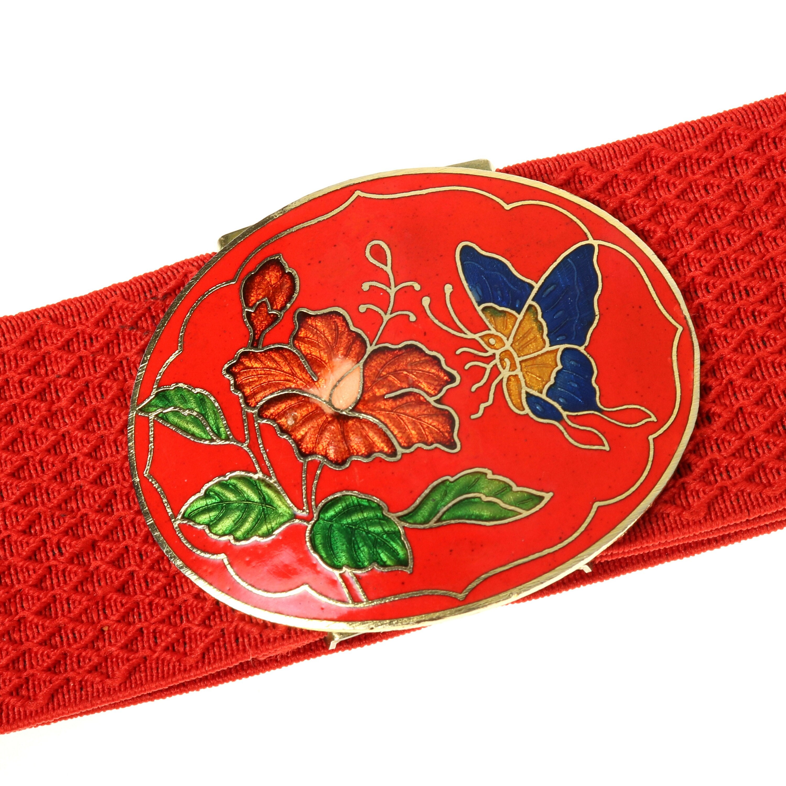 ?70s Vtg cloisonné belt Cloisonné Womans Vintage Belt 1970 main image 2