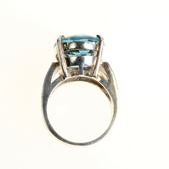 SETA Statement Ring Sterling Silver Oval Imitatio… - image 6