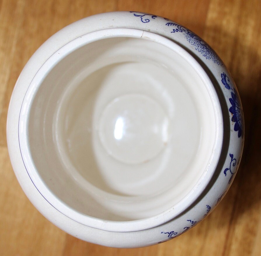 Blue Onion Cookie Jar Cookie Container Etsy Australia