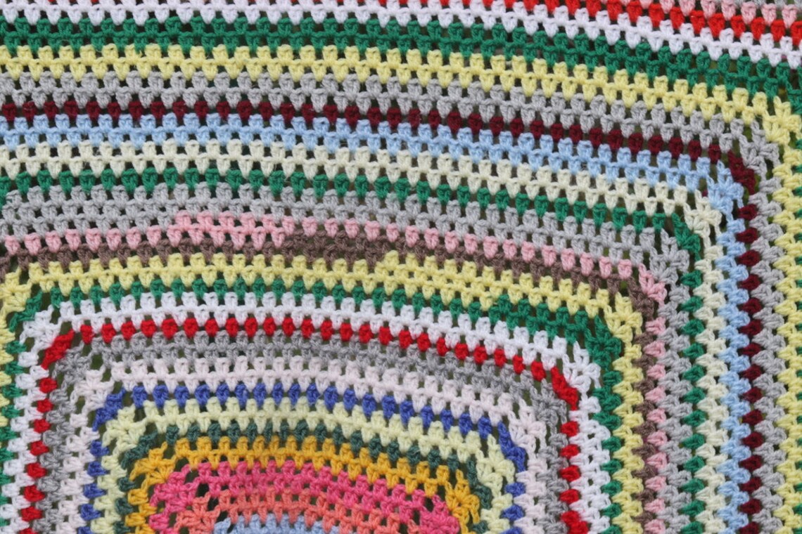 Vintage Crochet Throw Knee Rug Crochet Lap Throw Granny Etsy