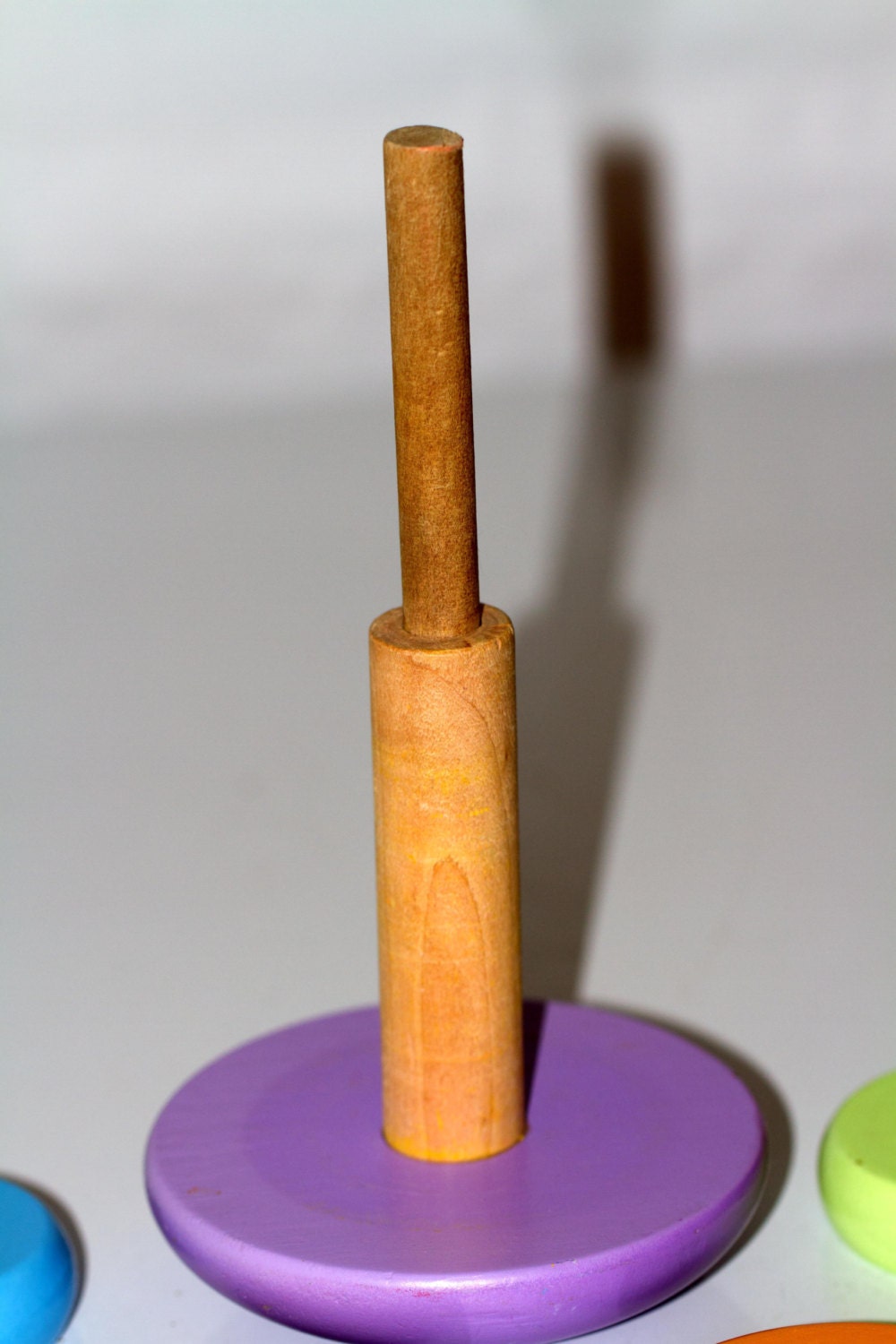 Wooden stacking ring game Etsy