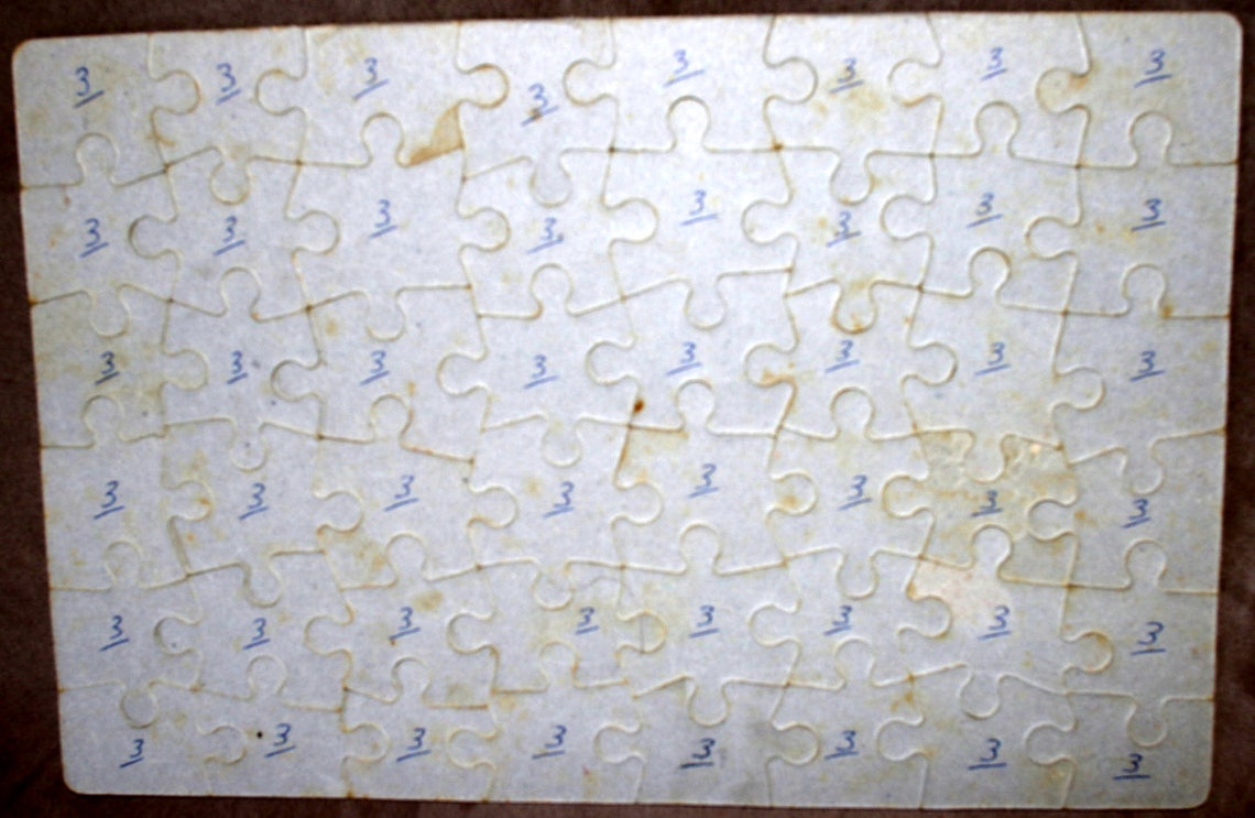 Jigsaw Puzzle on Cardboard Backing. Etsy UK