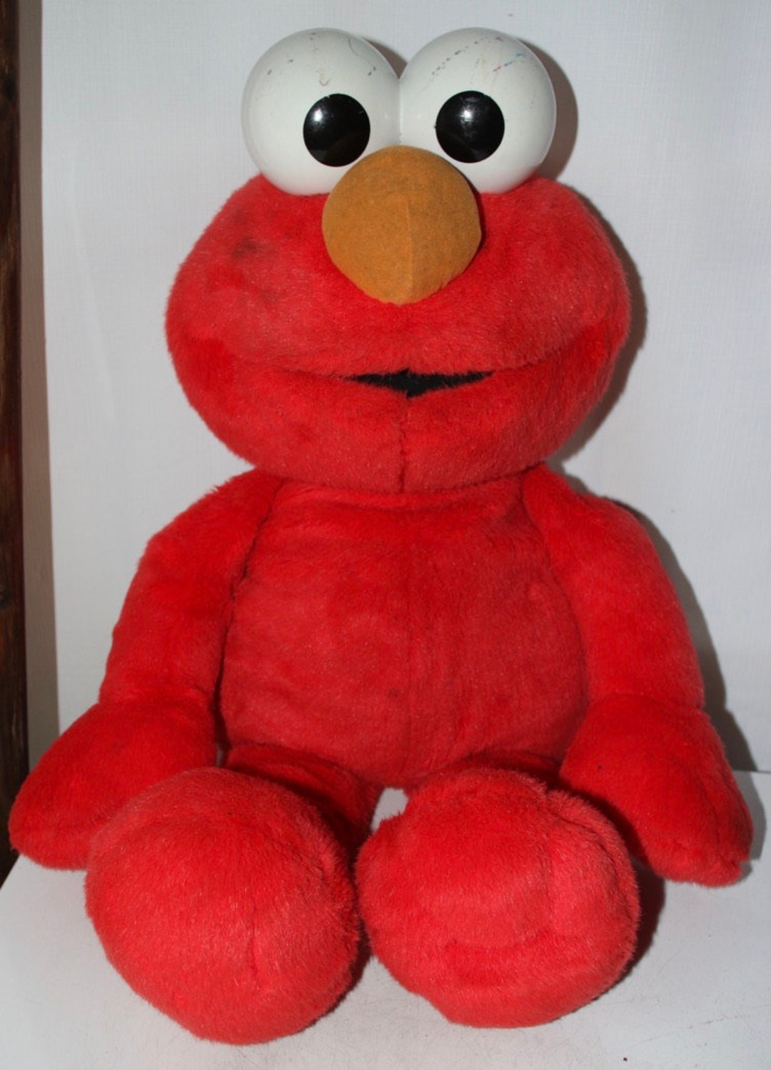 Giant Elmo From Sesame Street Vintage Stuffed Toy by Mattel Etsy
