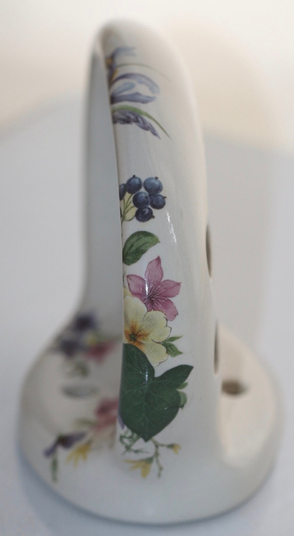 Vintage ceramic toothbrush holder Floral toothbrush and cup Etsy