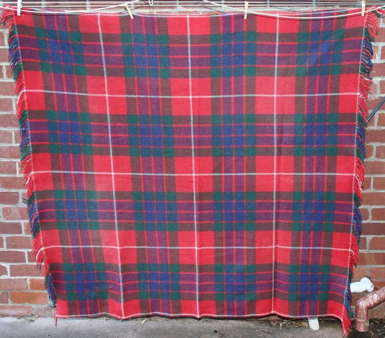 Vintage Wool Blanket Goldfisher Picnic Blanket Australian Etsy.de