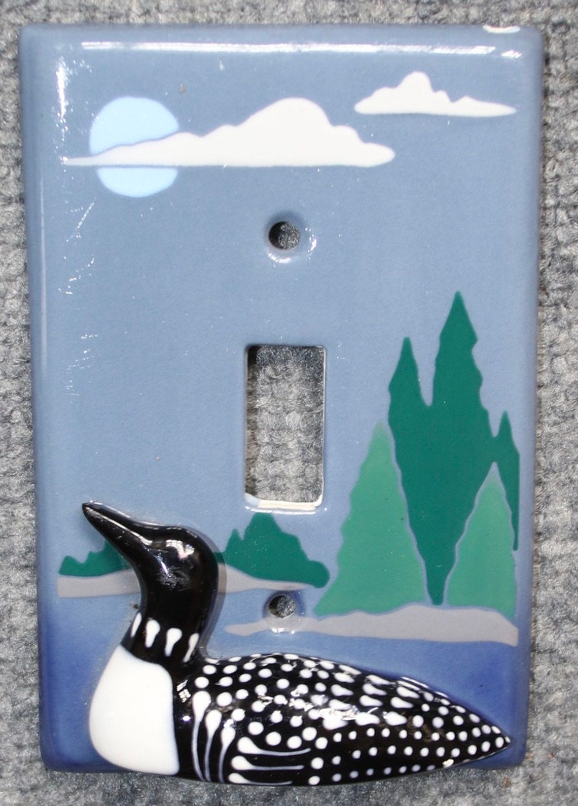 Ceramic Duck Switch Plate Ceramic Duck Power Switch Plate Etsy UK