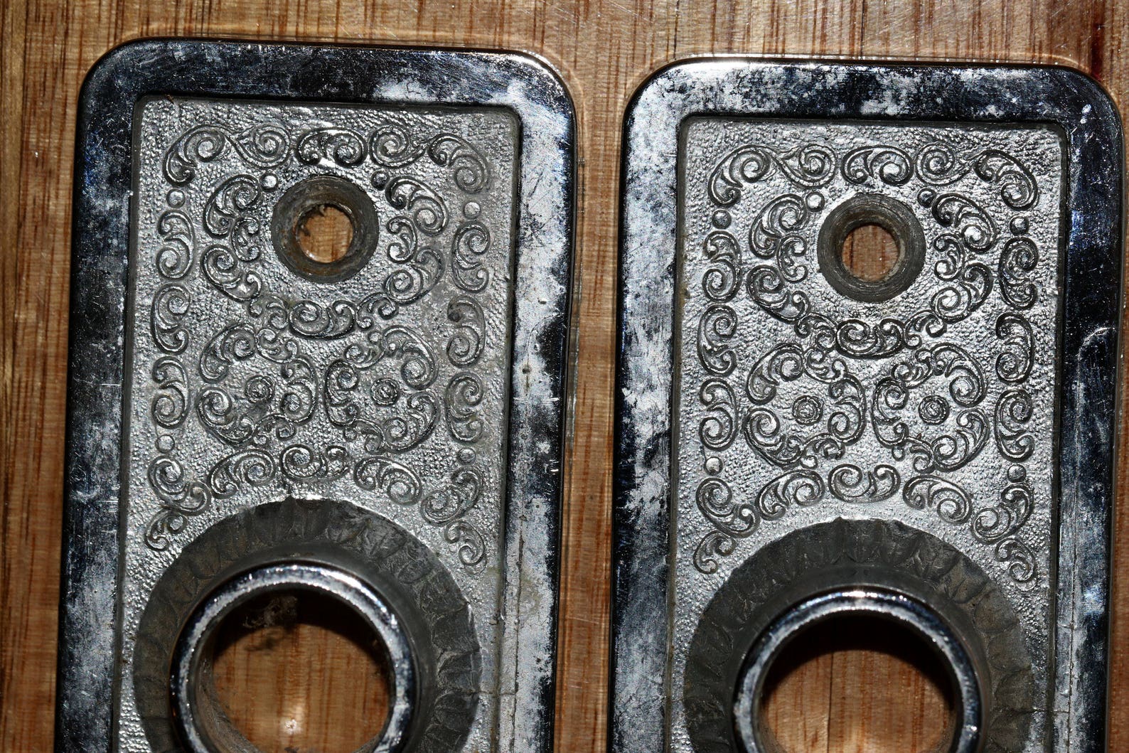 Set of Metal Cover Plates Door Handle Plates Etsy