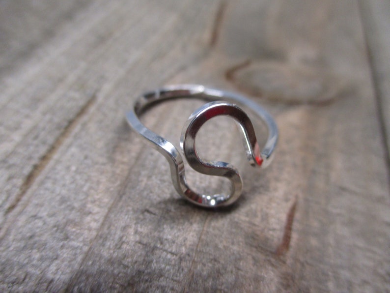 Sterling Silver Square Band Size 6.5 Women Handmade Her Ring Gift