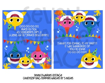 Baby shark printable | Etsy